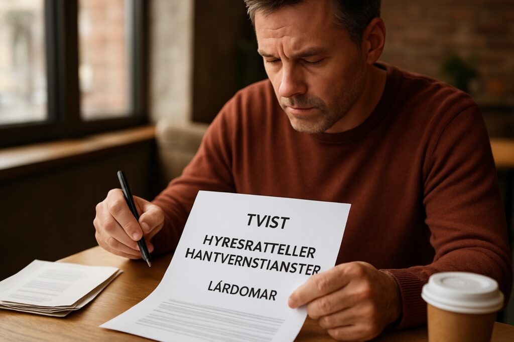 När projekten skaver: jämför vägar vid hyres- och hantverkstvister